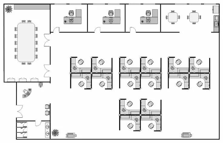 Пример схемы расположения Výsledek obrázku pro office layout Office space planning, Office layout plan, Of