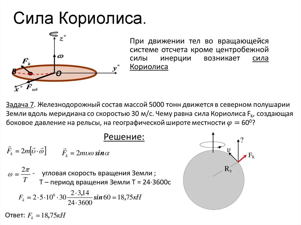 Пример силы кориолиса дома Странные физические явления - Физика