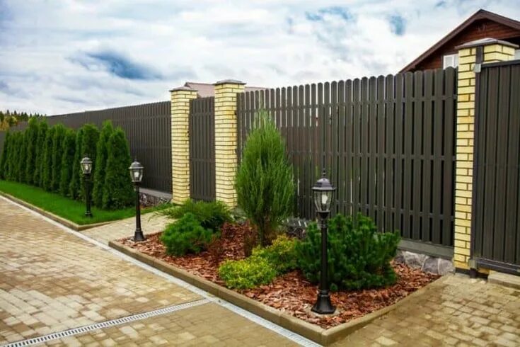 Пример забора для частного дома Explore 57 Unique Wooden Fence Ideas for Your Home in 2024 Backyard landscaping 