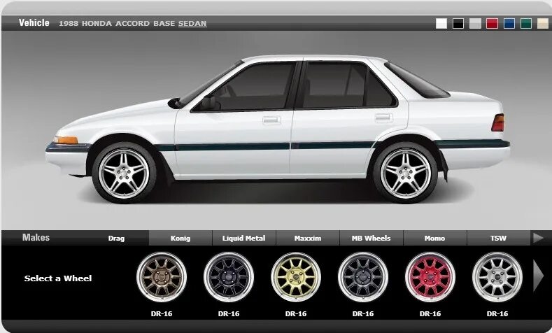 Примерить диски по фото Примерка дисков Онлайн - Honda Accord (3G), 2 л, 1986 года колёсные диски DRIVE2