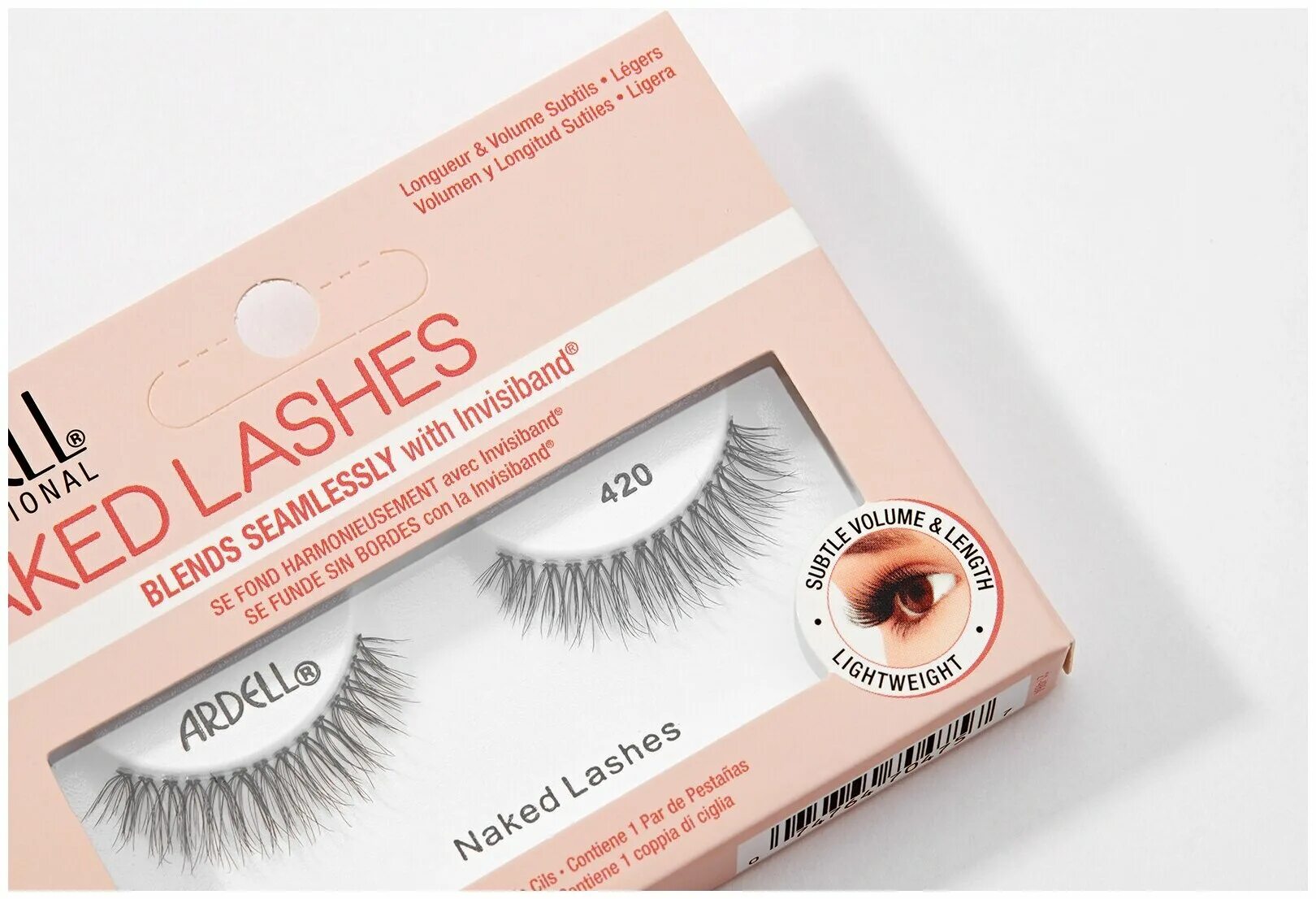 Примерить ресницы онлайн по фото Ardell Накладные ресницы Naked Lashes 420, черный - купить в интернет-магазине п