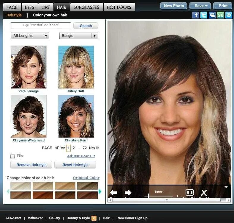 Примерить цвет волос онлайн по фото Программа для подбора парика - журнал 13malyshok.ru
