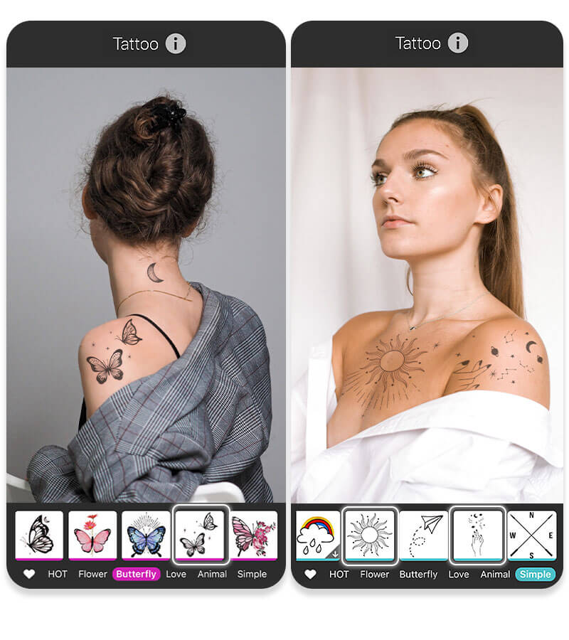 Примерка тату по фото Lunapic tattoo photos