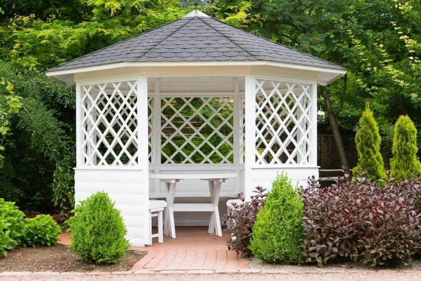 Примеры беседок для дачи фото 30 Outdoor Garden Gazebos - Kiosks - Pergolas - Pavilion Ideas (PICTURES) Garden