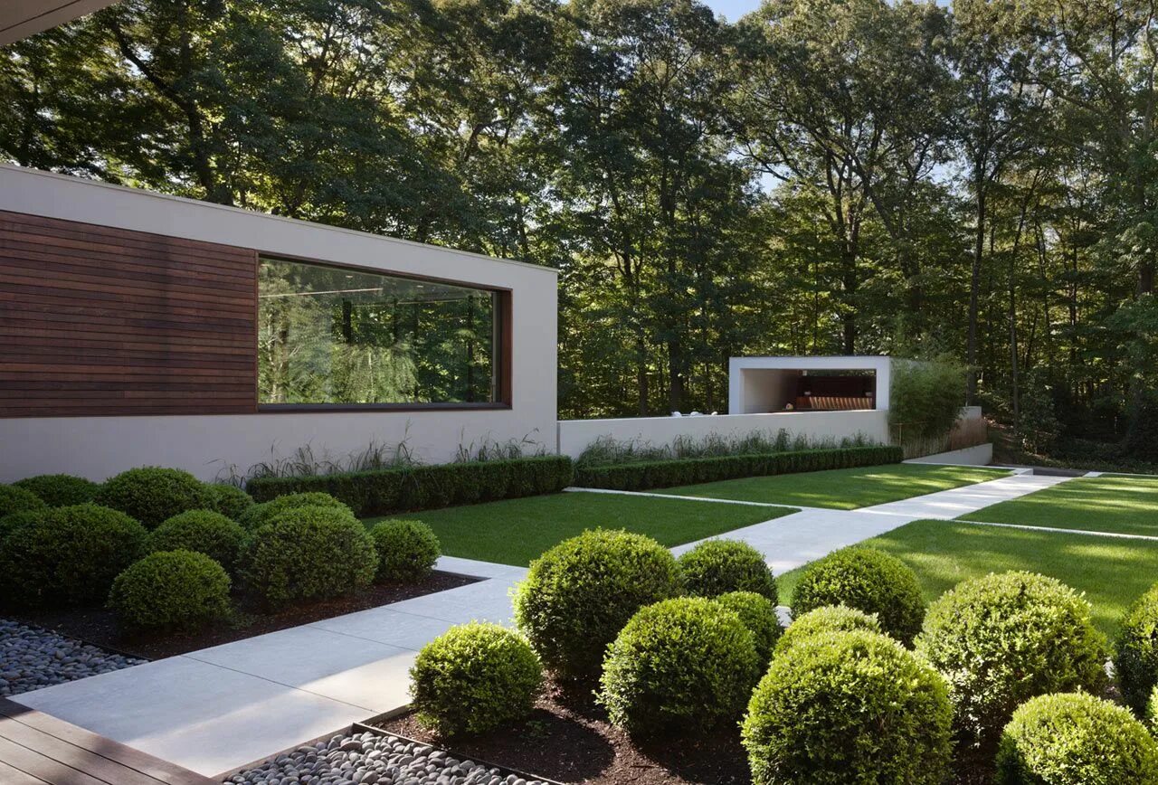 Примеры благоустройства домов New Canaan Residence by Specht Harpman Architects Garden architecture, Architect