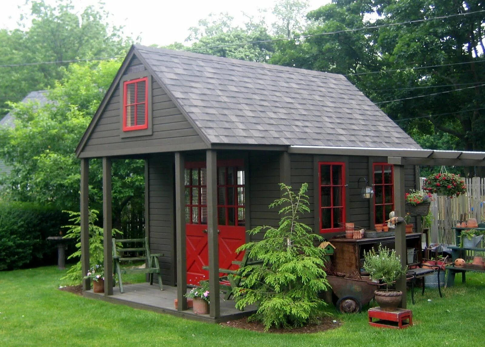 Примеры дачный домов фото GARDEN SHEDS, PORCHES, BACKYARD RETREATS Backyard sheds, Backyard retreat, Backy