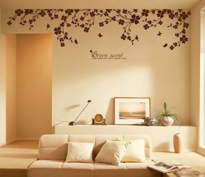 Примеры декора на стену nice nice Wall stickers bedroom, Wall stickers living room, Wall decor stickers