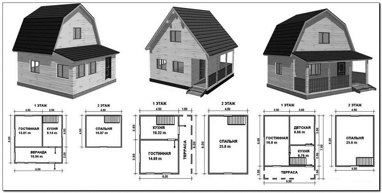 Примеры домов 6 10 Проект дома своими руками фото - DelaDom.ru