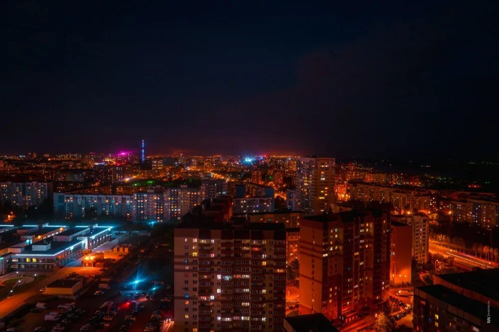 Примеры фото ночью Create meme "night samara, night city from the roof, night Krasnoyarsk" - Pictur