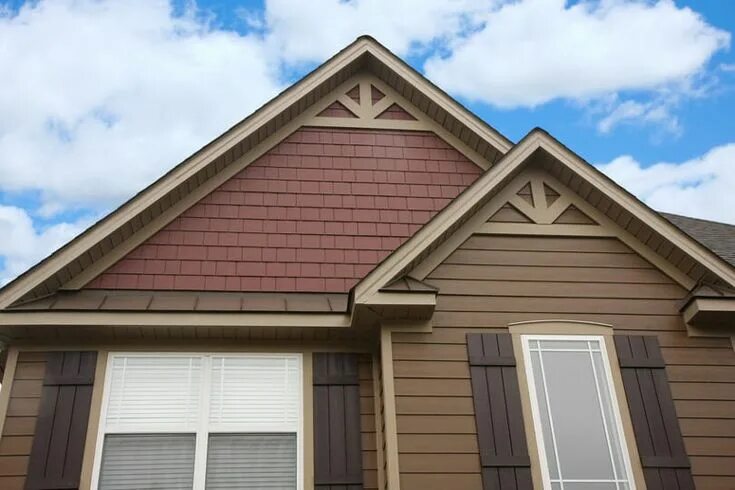 Примеры фронтонов домов Two-Toned Exteriors with James Hardie ® Siding Hardy plank siding, James hardie 