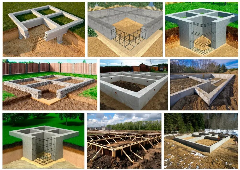 Примеры фундаментов для дома Виды Фундамента Как Надо Дзен