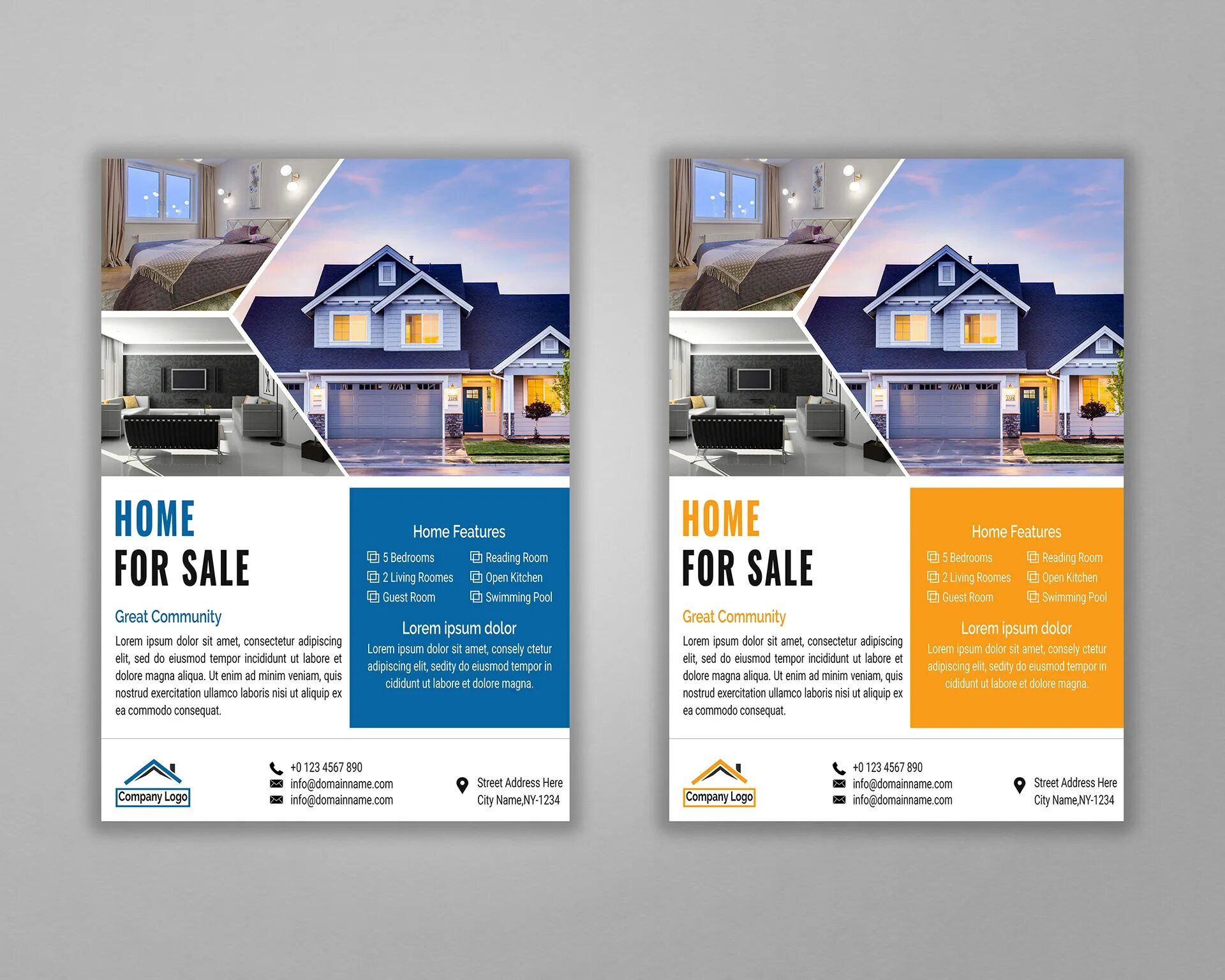 Примеры идеального буклета о продаже частного дома Real Estate Flyer Design :: Behance