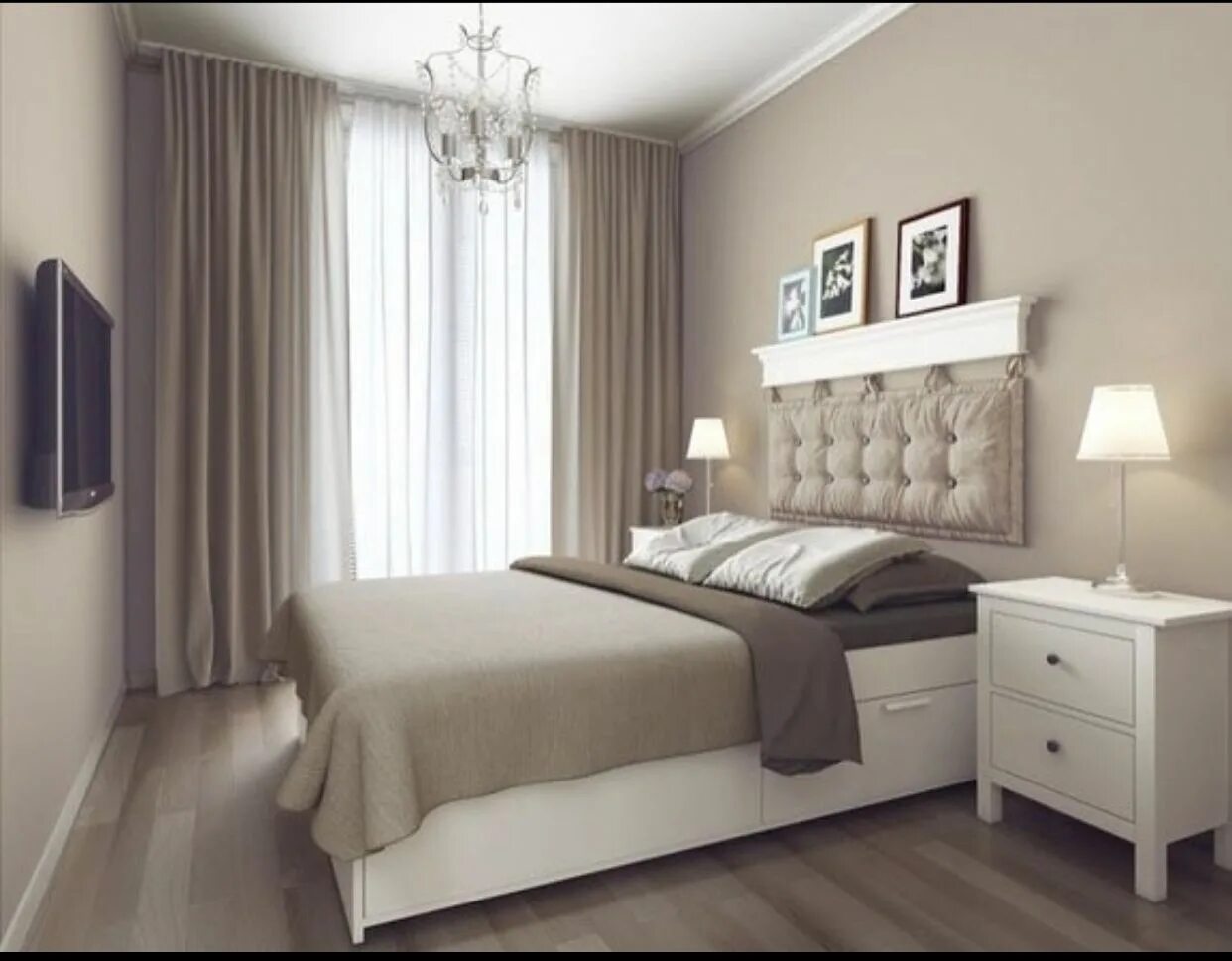 Примеры интерьера спальни 14 кв Pin by Натали Анатолиева on Спальня Interior design bedroom small, Bedroom inter