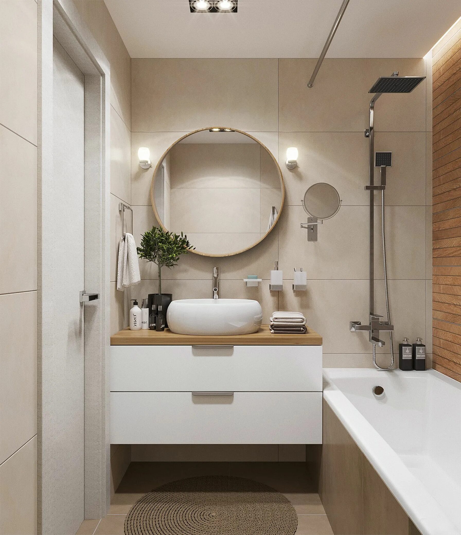 Примеры интерьера ванной комнаты небольшой Bathroom design small, Bathroom inspiration modern, Bathroom interior design