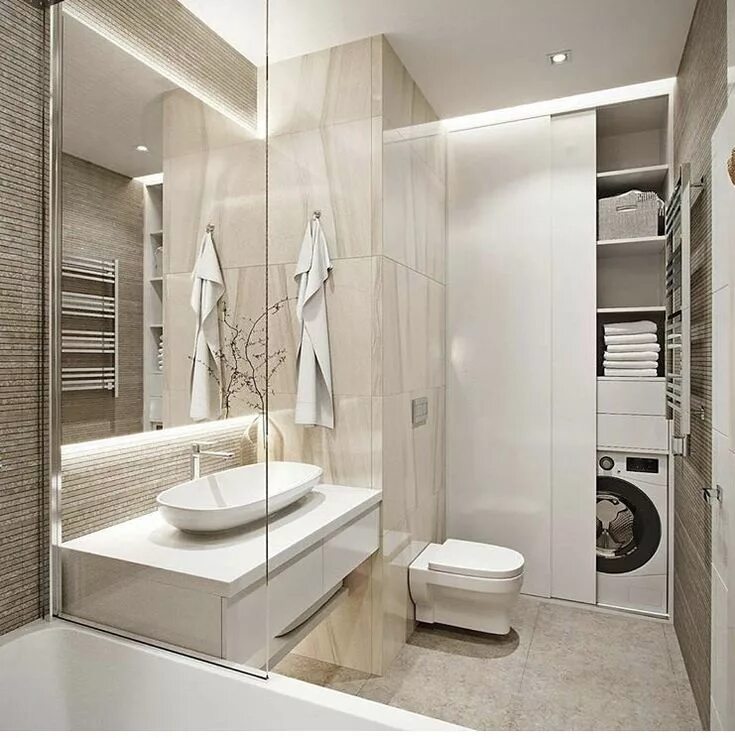 Примеры интерьера ванной комнаты совмещенной с туалетом Pin on Bathroom/Ванная Modern bathroom design, Bathroom interior, Bathroom desig