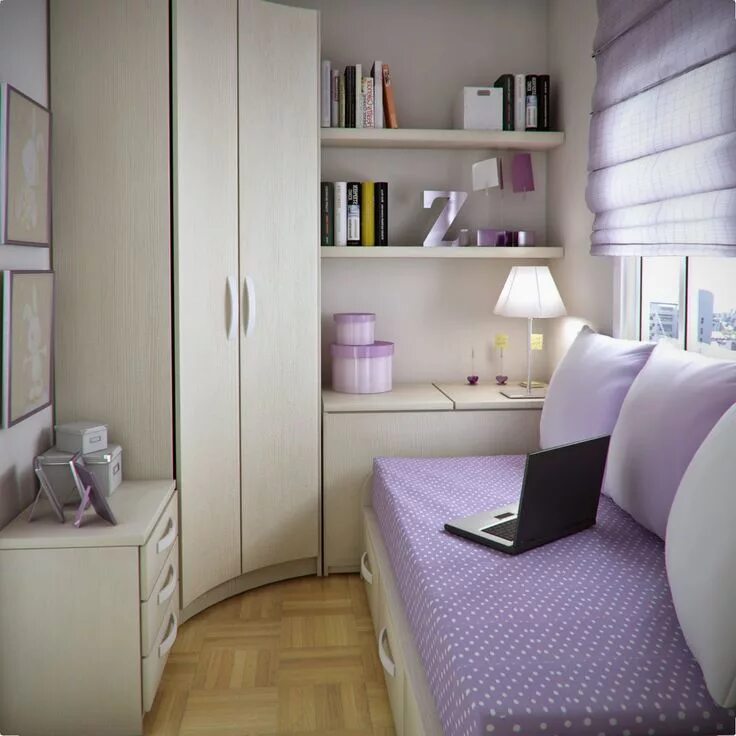 Примеры интерьеров маленьких комнат Small bedroom decor, Small dorm room, Small bedroom