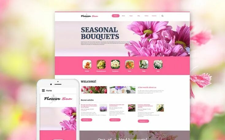 Примеры красивого оформления 30 Best Flower Shop WordPress Themes to Start your Shop Joomla templates, Joomla