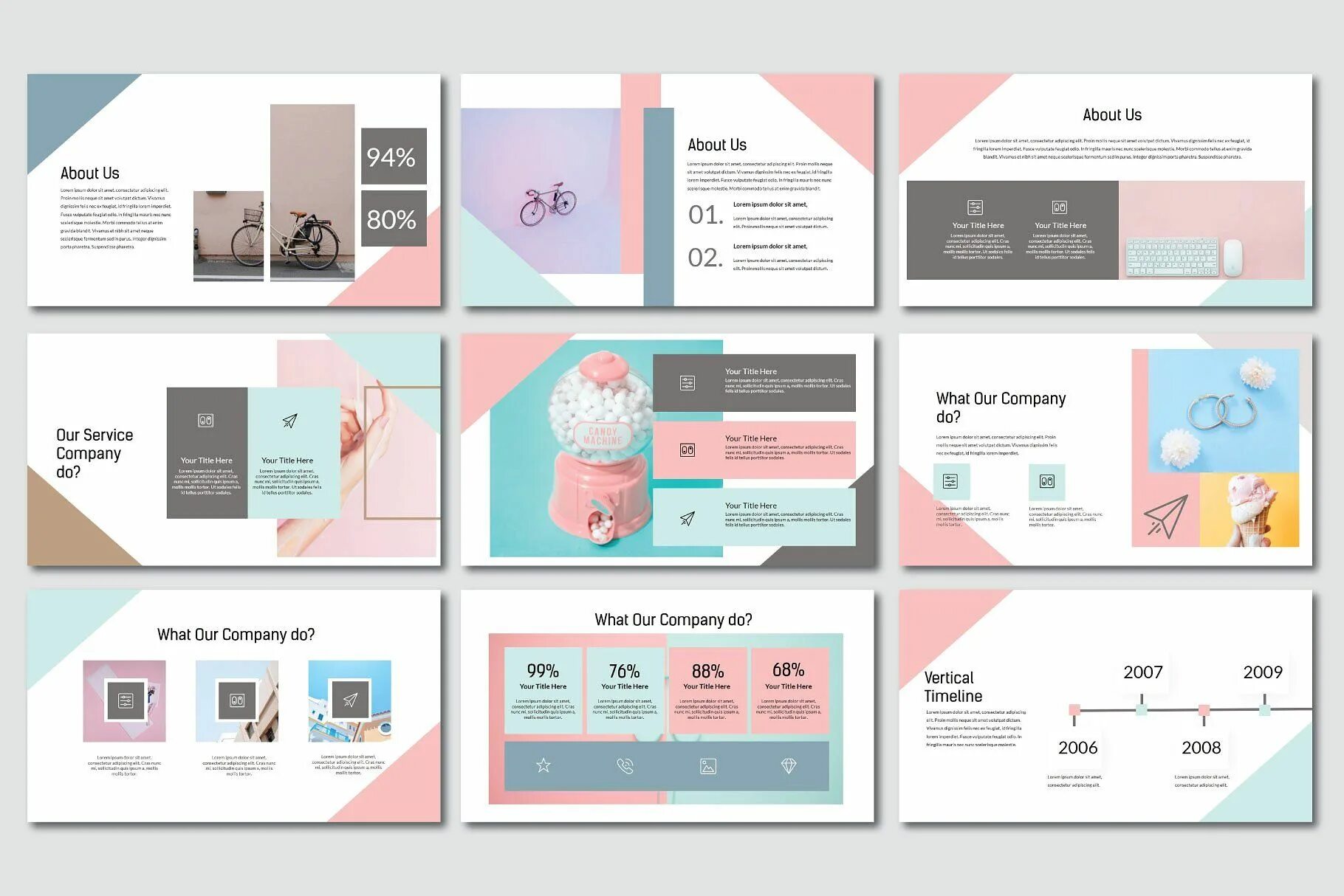 Примеры красивого оформления Madein Pastel Powerpoint Powerpoint design templates, Powerpoint presentation de