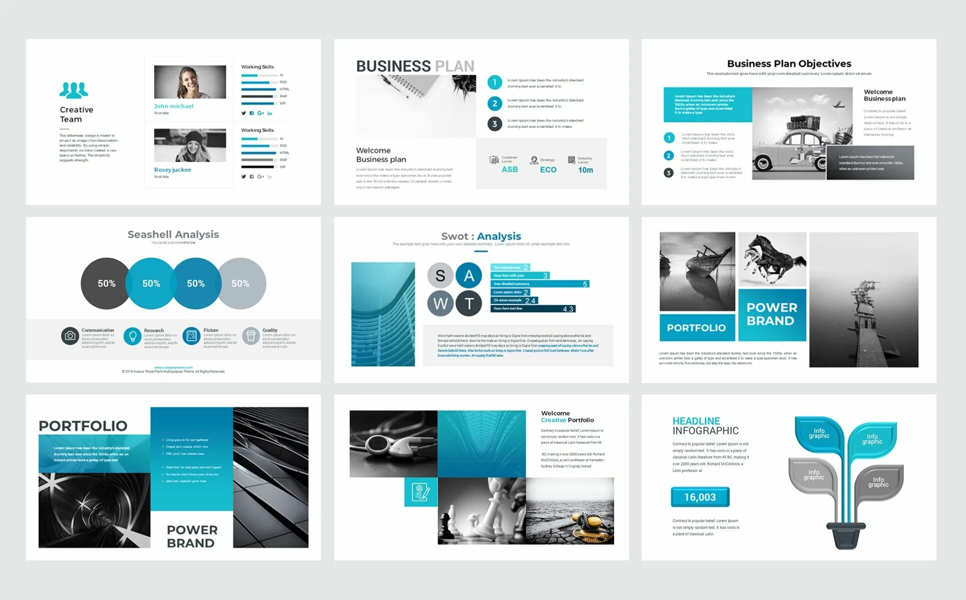 Примеры красивого оформления презентаций Business Presentation PowerPoint template - TemplateMonster Business presentatio