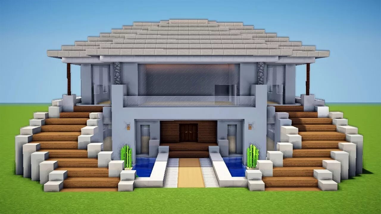 Примеры красивых домов в майнкрафт Minecraft: Timelapse Preview of Modern House #12 How to Build Tutorial - YouTube