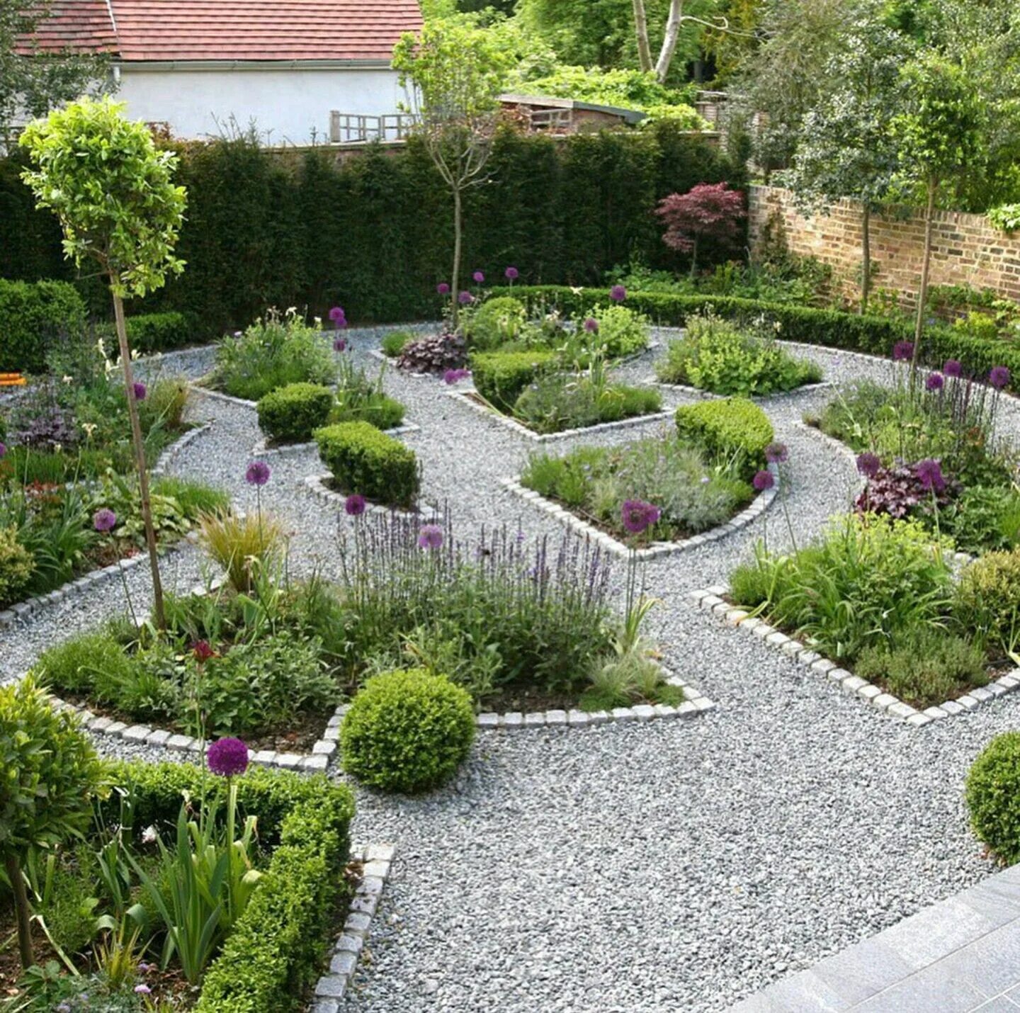 Примеры ландшафтного дизайна Pin on Дивный сад Garden design pictures, Garden landscape design, Herb garden d