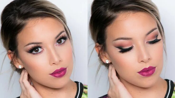 Примеры макияжа Cat Eye + Berry Lips Tutorial Everyday eye makeup, Lip tutorial, Berry lips