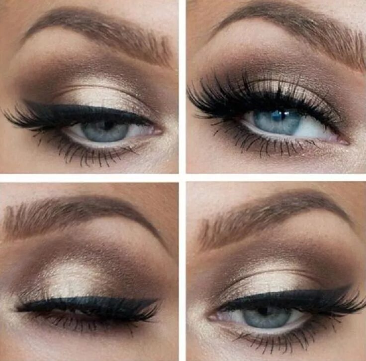 Примеры макияжа для голубых глаз Top 10 Colors For Blue Eyes Makeup Blue eye makeup, Eye makeup, Eye make up