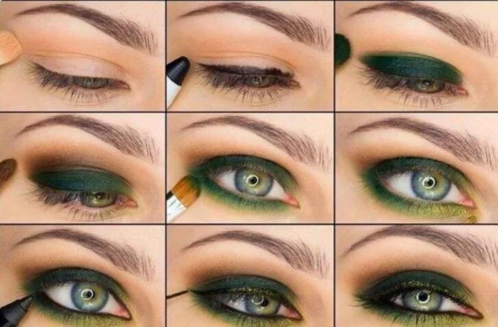 Примеры макияжа для зеленых глаз Tienes los ojos verdes? *Este look es para ti! Smoky eye makeup, Smokey eye make