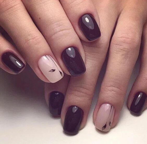 Примеры маникюра Маникюр шеллак (100 фото) - Дизайн ногтей Elegant nail art, Wine nails, Elegant 