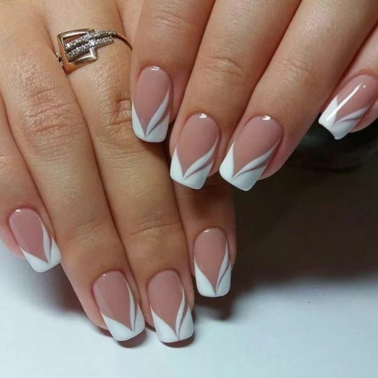 Примеры маникюра френч French Nails - 30 Vorschläge für stilvolle und bezaubernde Nageldesigns