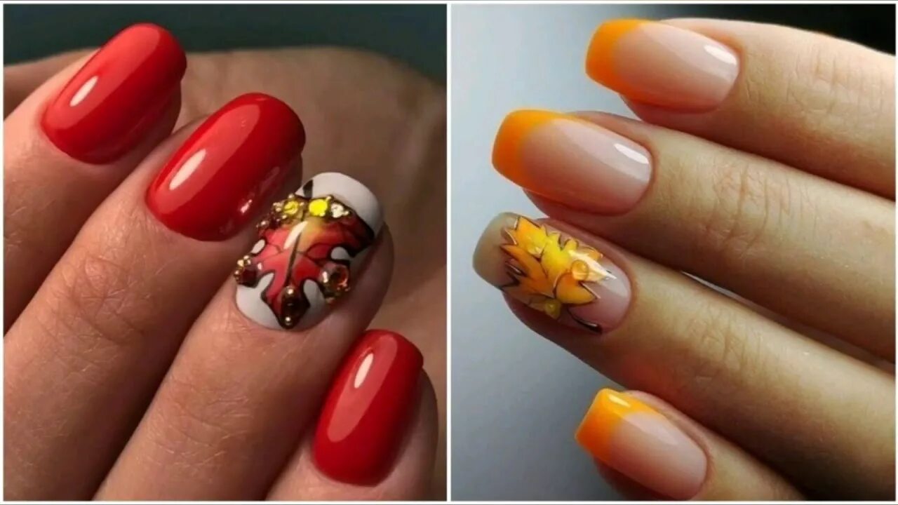 Примеры маникюра гель лаком фото 2024 осень Nails design for October 2019/ Autumn nail designs 2019/ manicure trends designs