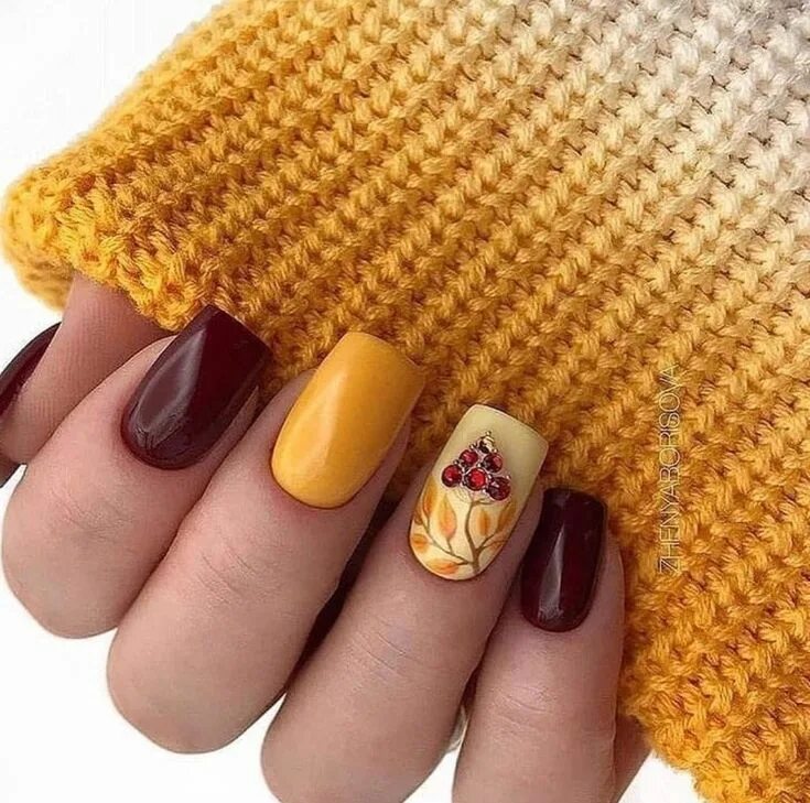 Примеры маникюра на осень Surround yourself with beauty... nails fashion style design art Fashion nails, N