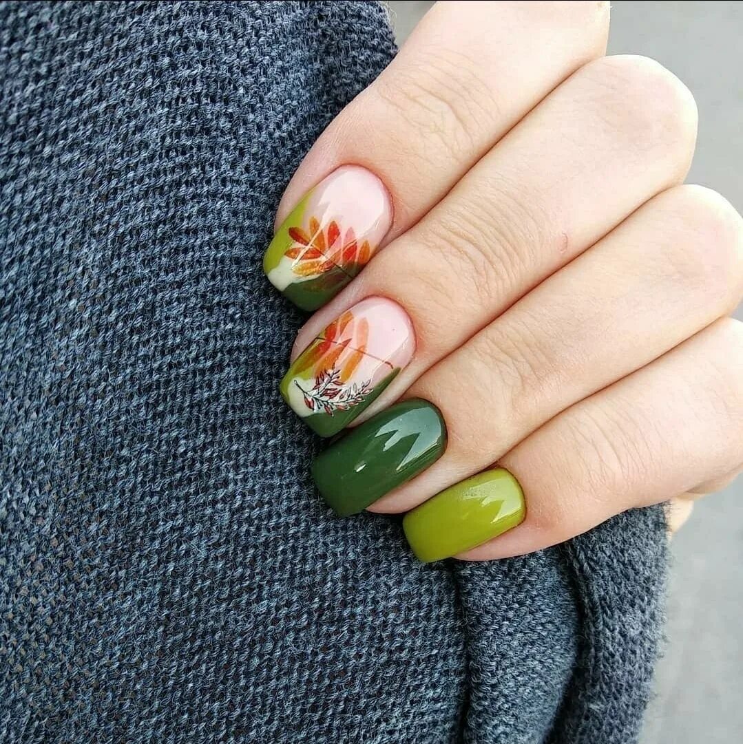 Примеры маникюра на осень Pin on Маникюр идеи Pretty nail art designs, Gel nails, Nail designs