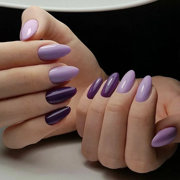 Примеры маникюра однотонные цвета Pin by ANA LOPEZ on uñas d locura !!!! *-*/ FREAKING NAILS Purple nails, Nails, 