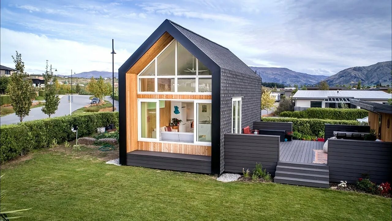 Примеры недорогих домов $155K Tiny House Compact Home in Wanaka, New Zealand - YouTube