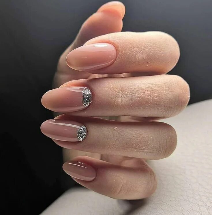 Примеры нюдовых маникюров 45 Fall Can Also Be Recommended With Frosted Nail Style