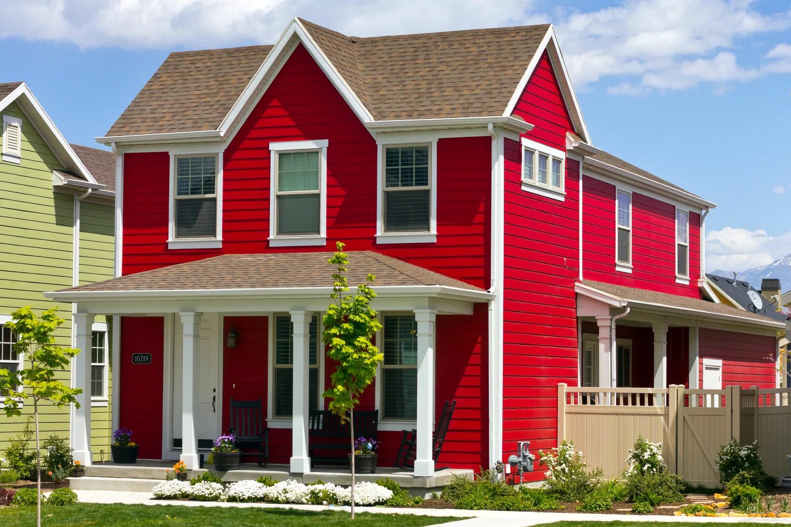 Примеры окраски домов Red Houses Flickr