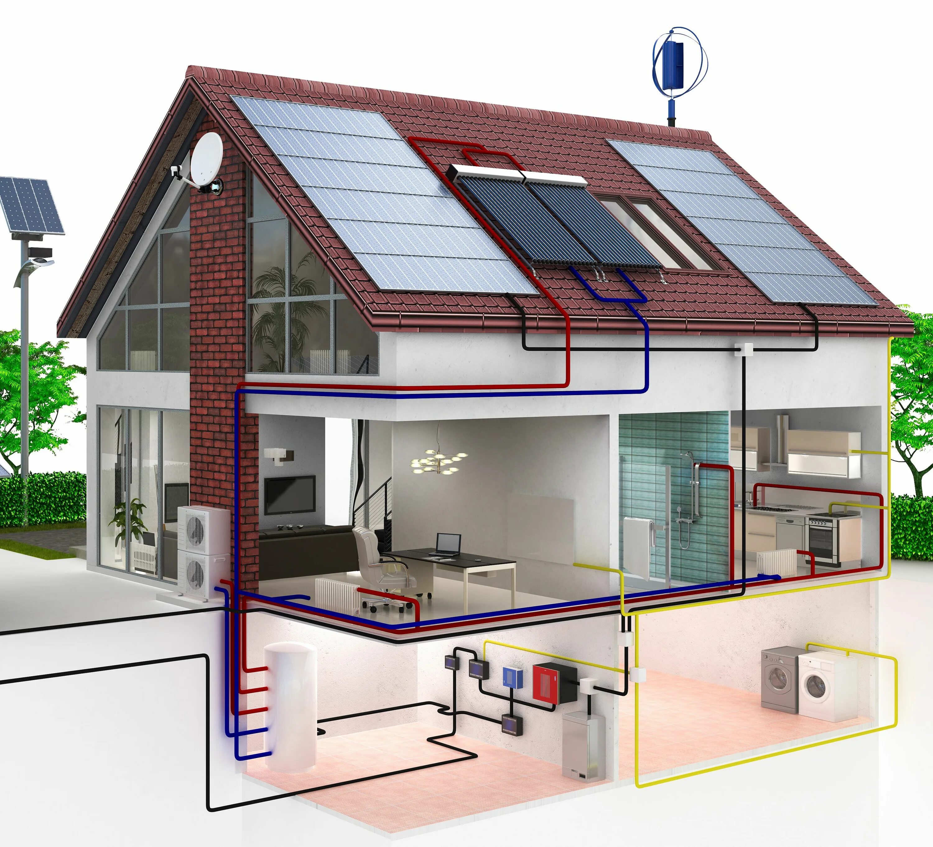 Примеры отопления дома Sealing Solutions for Drinking Water and Service Water Systems Sustainable home,