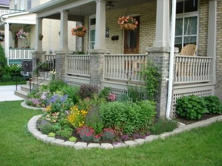 Примеры палисадника перед домом #landscaping #beautiful #simple #front #ideas #yard #but50 Simple But Beautiful 