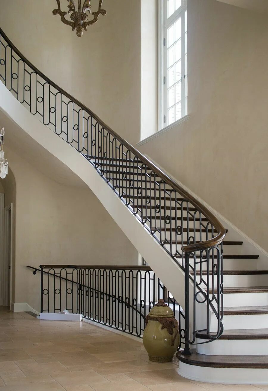 Примеры перил для лестницы в доме Pin on Hand Forged Handrail System Iron stair railing, Wrought iron stairs, Rail