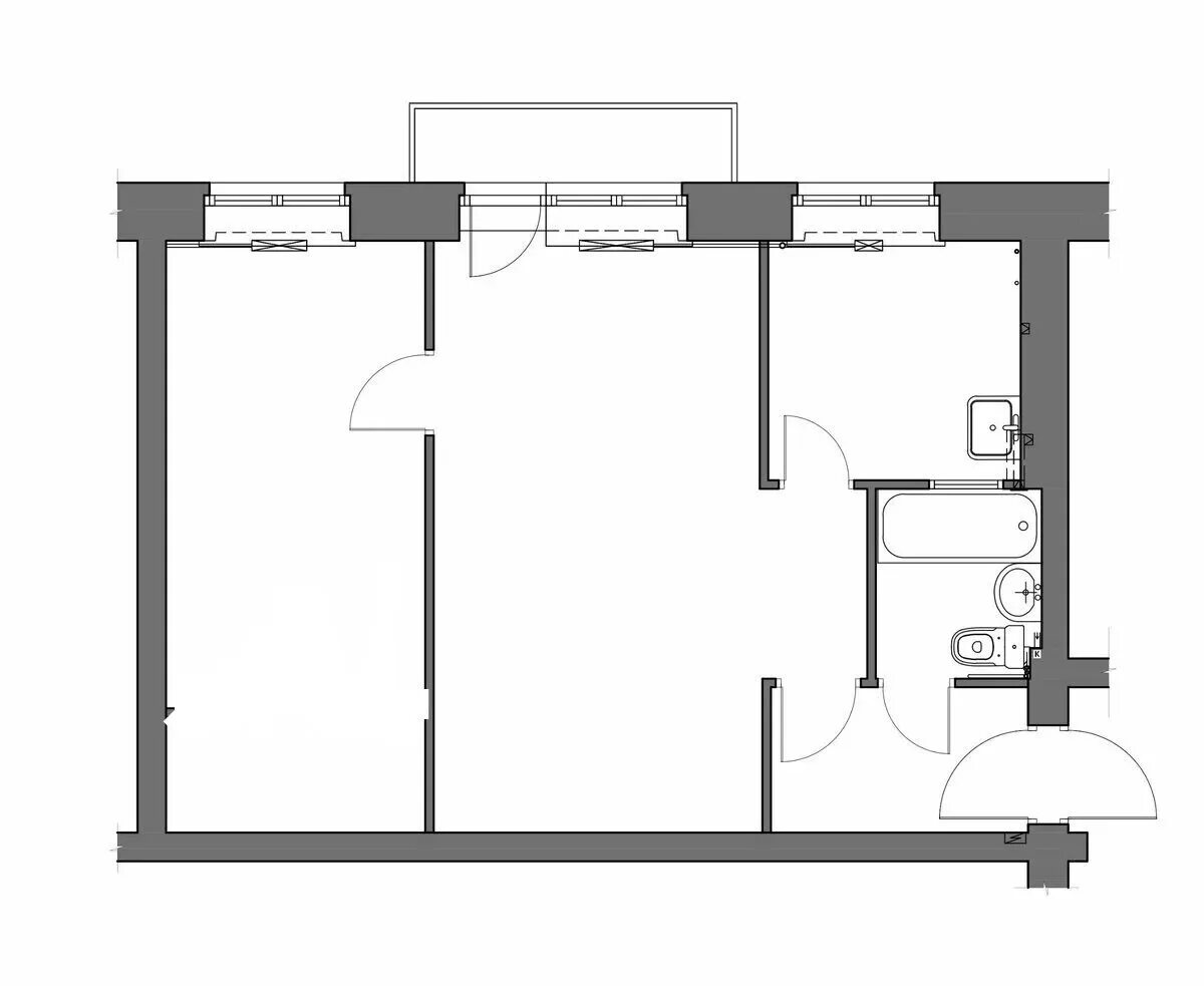 Примеры планировки хрущевки Купить 2-комнатную квартиру, 45.5 м² по адресу Орёл, Приборостроительная улица, 