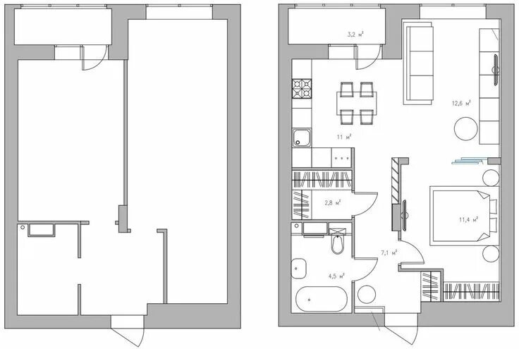 Примеры планировки однокомнатной квартиры Пин на доске Flat Однокомнатные дома, Планировки, Планы небольших квартир