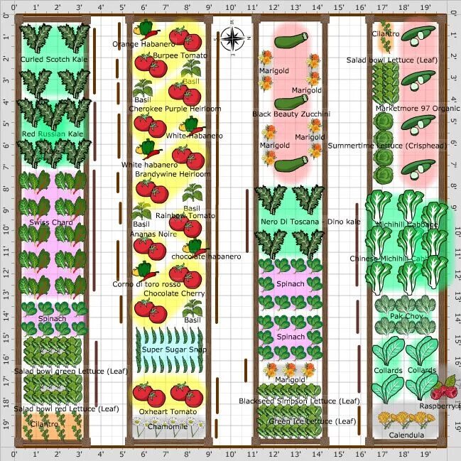 Примеры планировки огорода Garden Plan - 2013: 20x20 Garden Garden planning layout, Vegetable garden planni