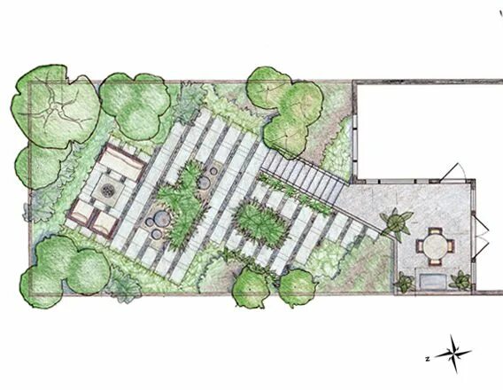 Примеры планировки садов Pin on Landscape: Plans, visualization, photos