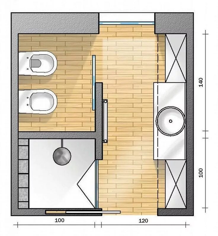 Примеры планировки санузла Pin de Jorge Melgar en Baños Diseño de baños, Planos de baños pequeños, Planos d