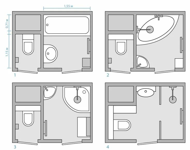 Примеры планировки санузла 3 3м Как сделать маленький санузел комфортным Small bathroom remodel, Bathroom floor 