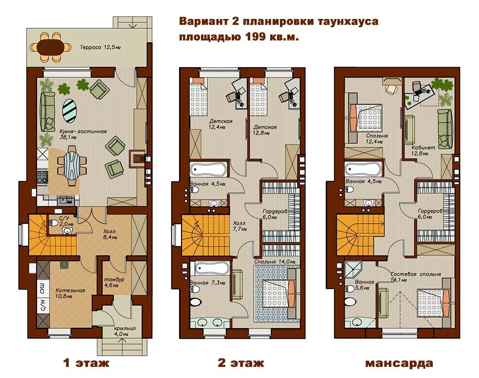 Примеры планировки таунхаусов жк биография Таунхаусы в поселке Новолуговая. Лучший поселок с таунхаусами на Дмитровском шос