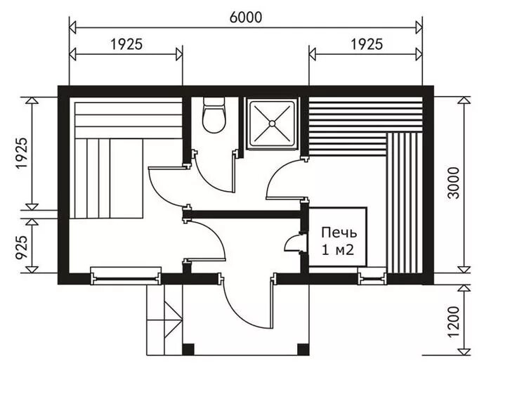 Примеры планировок бань Вариант1 планировки бани 3 на 6 Планировки, План крошечного дома, План дома