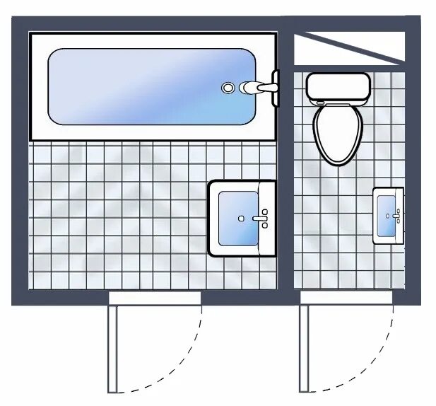 Примеры планировок ванных комнат Ремонт ванной комнаты под ключ в Туле недорого