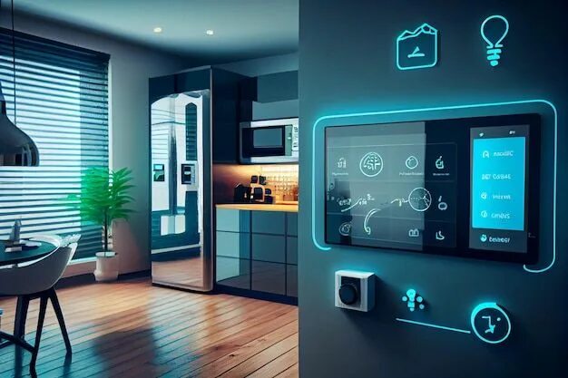 Примеры работ задач умного дома Premium Photo Smart Home Interface With Augmented Realty of IOT Object Interior 